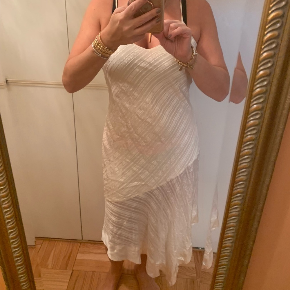 Cami NYC Asymmetrical Silk Dress